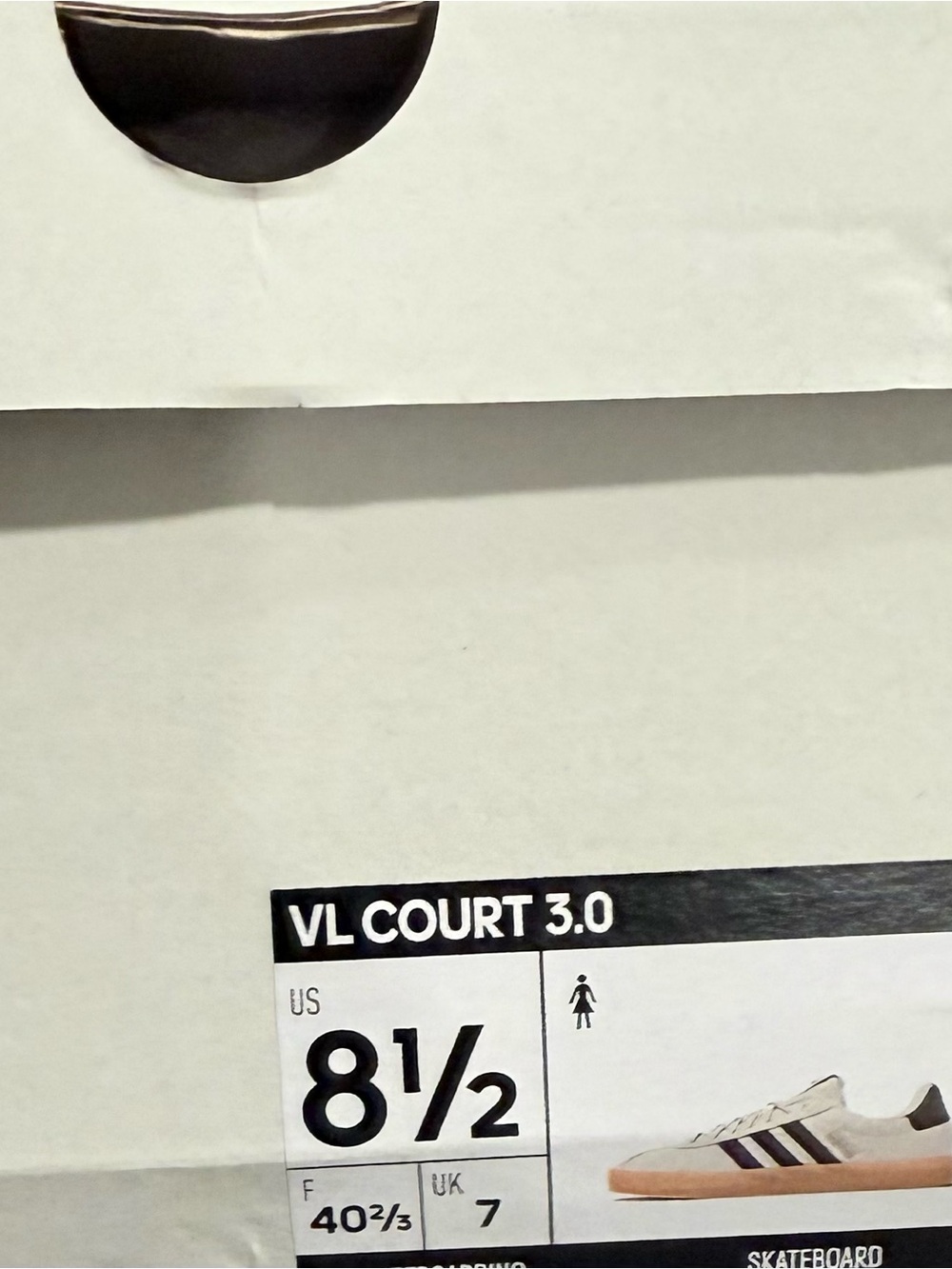 Adidas VL Court 3.0 Off White/Earth Strata Suede Low Top Lace-Up - Picture 5 of 5